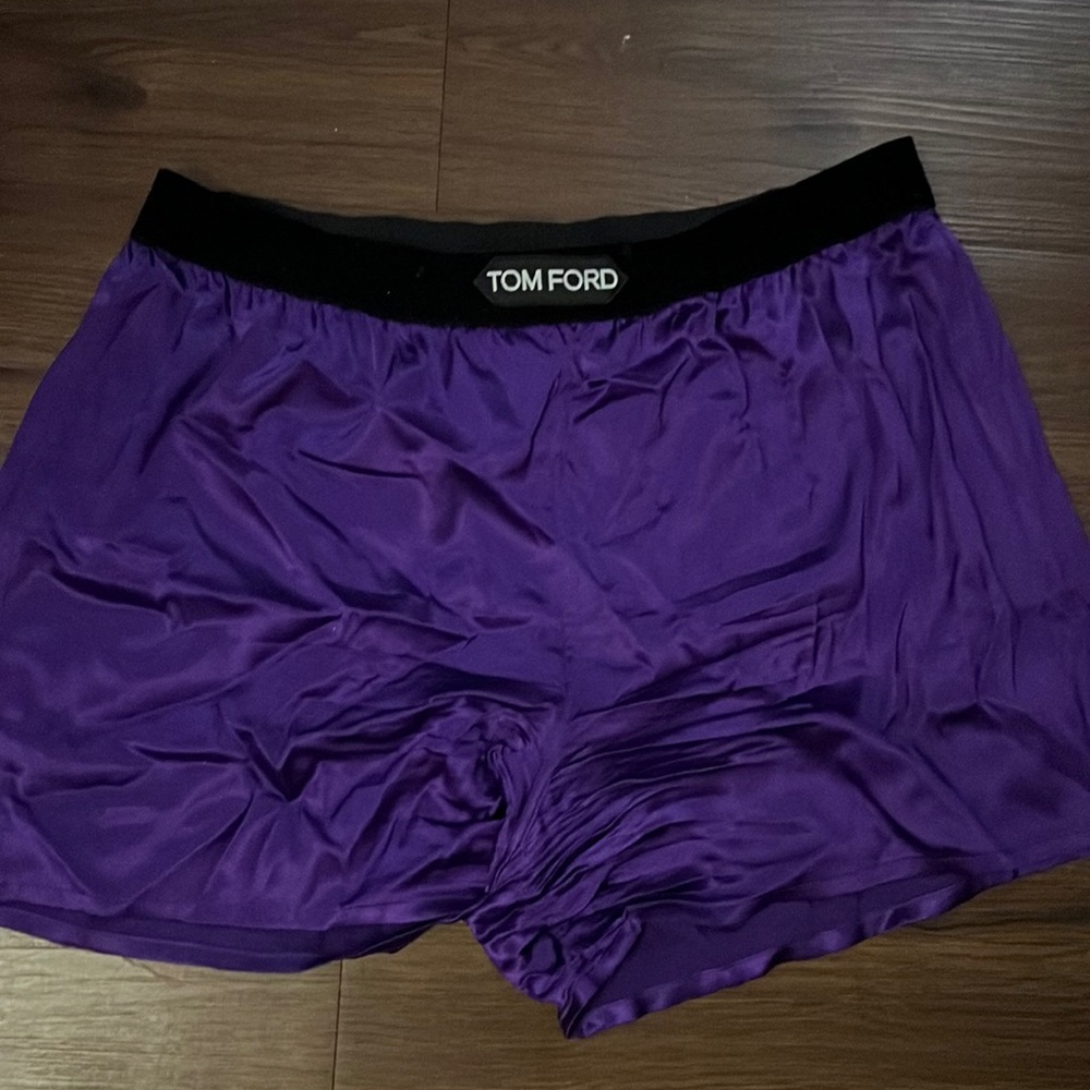 Authentic Women Tom Ford Purple Satin Shorts